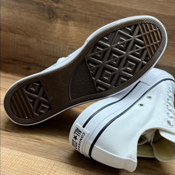 Converse All Star platform White Low-Top Sneakers - Picture 6 of 9